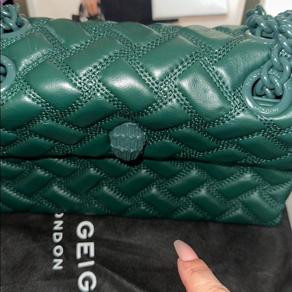 Kurt Geiger Dark Green Kensington Drench EUC - Picture 6 of 11